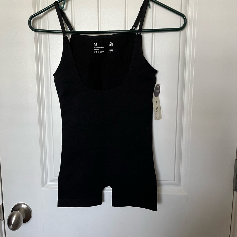 Shapermint Open Bust Boyshort Bodysuit
